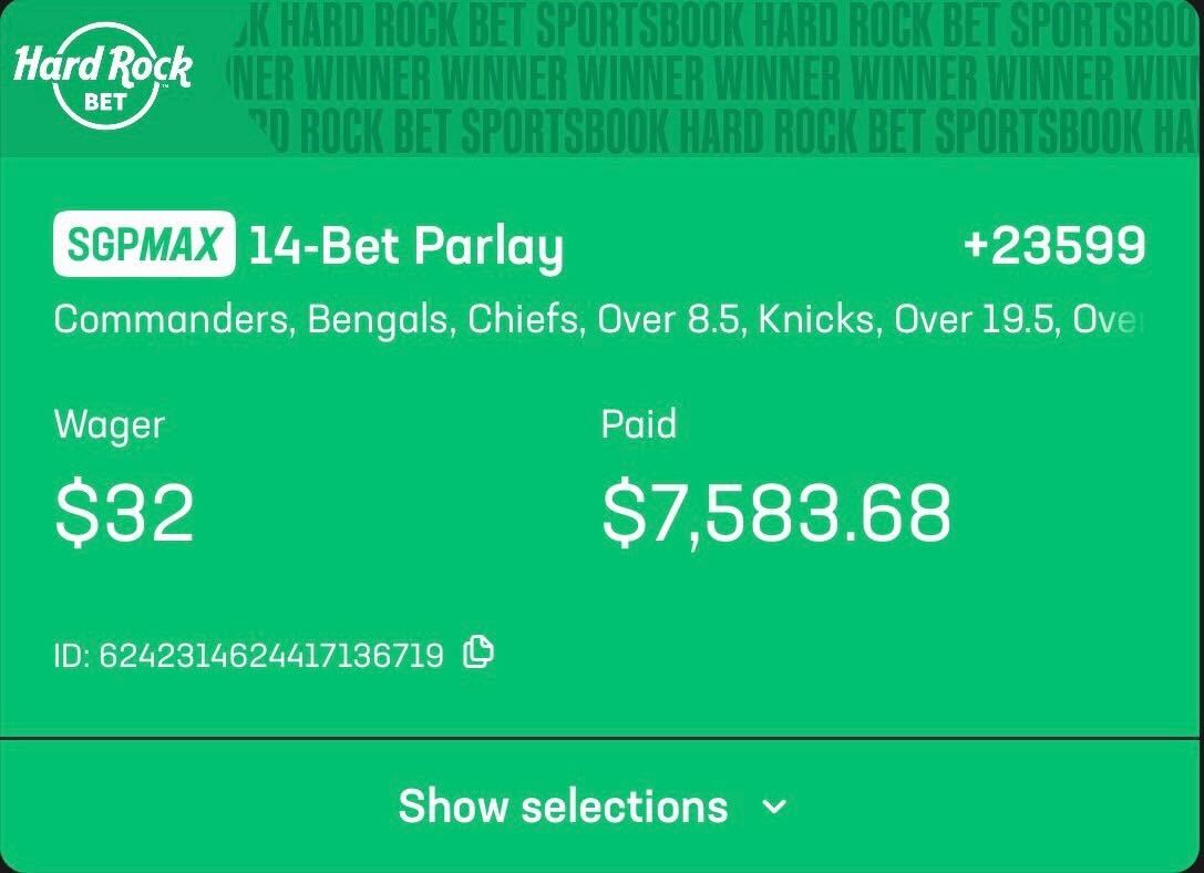 bet of the week 12/19 14-bet