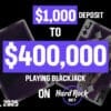 $400K Blackjack Heater on Hard Rock Bet Casino