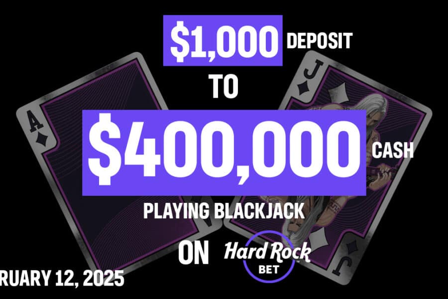 $400K Blackjack Heater on Hard Rock Bet Casino